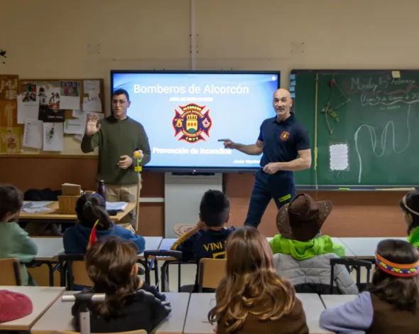 simulacro incendio colegio