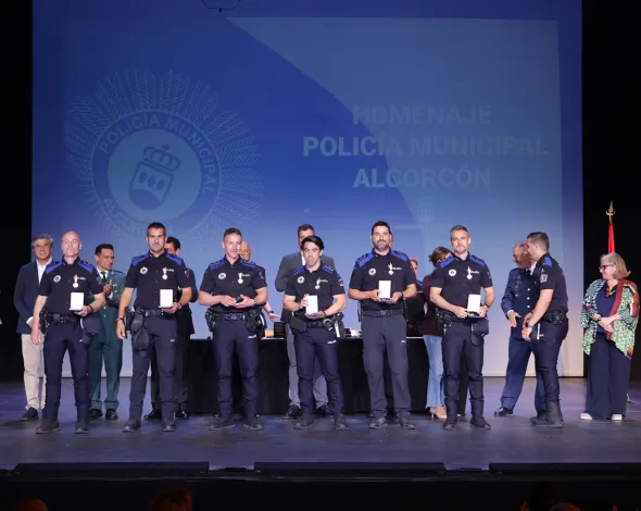 Homenaje policía