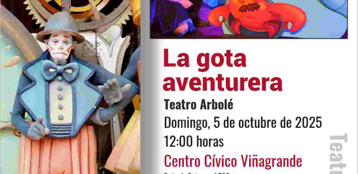 TEATRO INFANTIL: La gota aventurera. Teatro Arbolé 