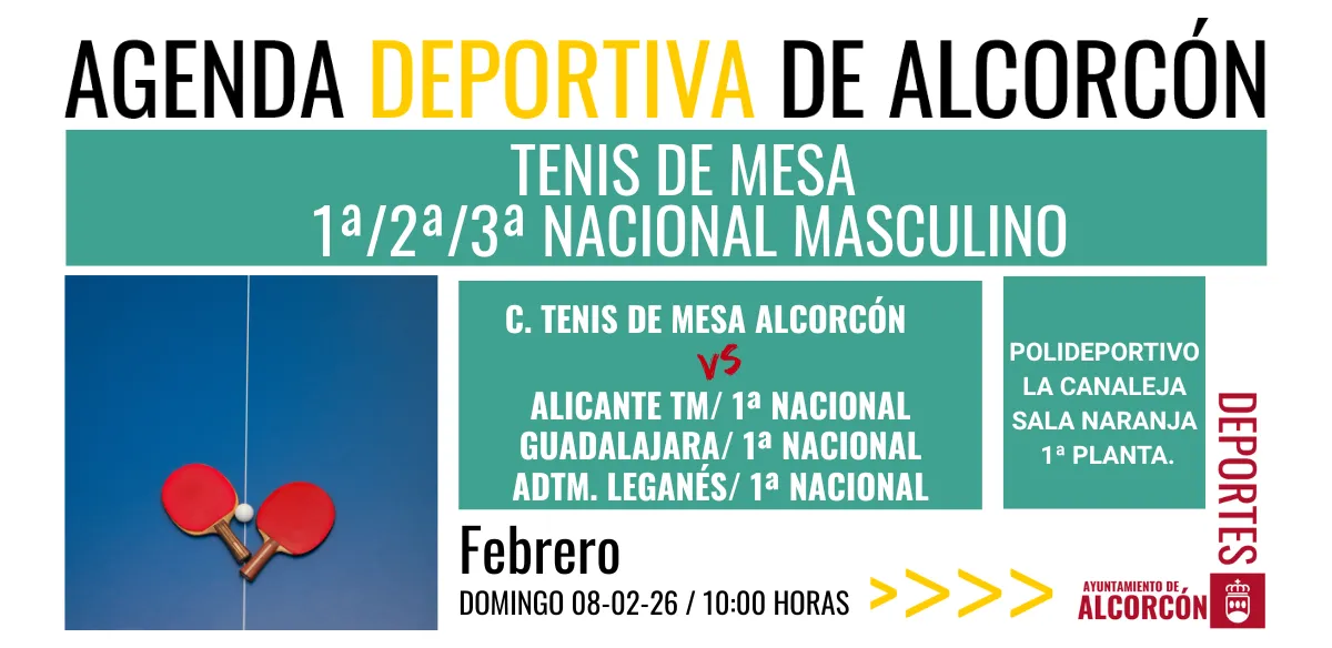 TENIS DE MESA / 1ª-2ª Y 3ª NACIONAL MASCULINO