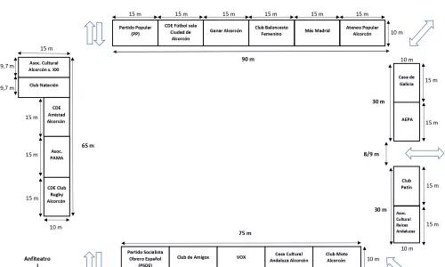 LISTADO Y UBICACIÓN DEFINITIVA DE LAS CASETAS PARA LAS FIESTAS PATRONALES 2023