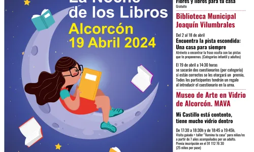 EL 19 DE ABRIL ALCORCÓN CELEBRA 'LA NOCHE DE LOS LIBROS'