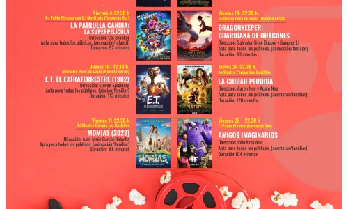 CINE DE VERANO GRATUITO EN JULIO