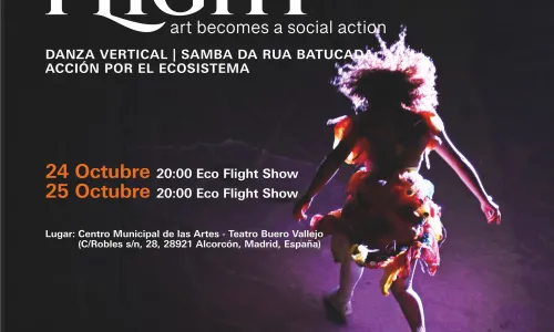 Danza vertical: Eco-Flight-The Flok Project. Asociación Otro tiempo  